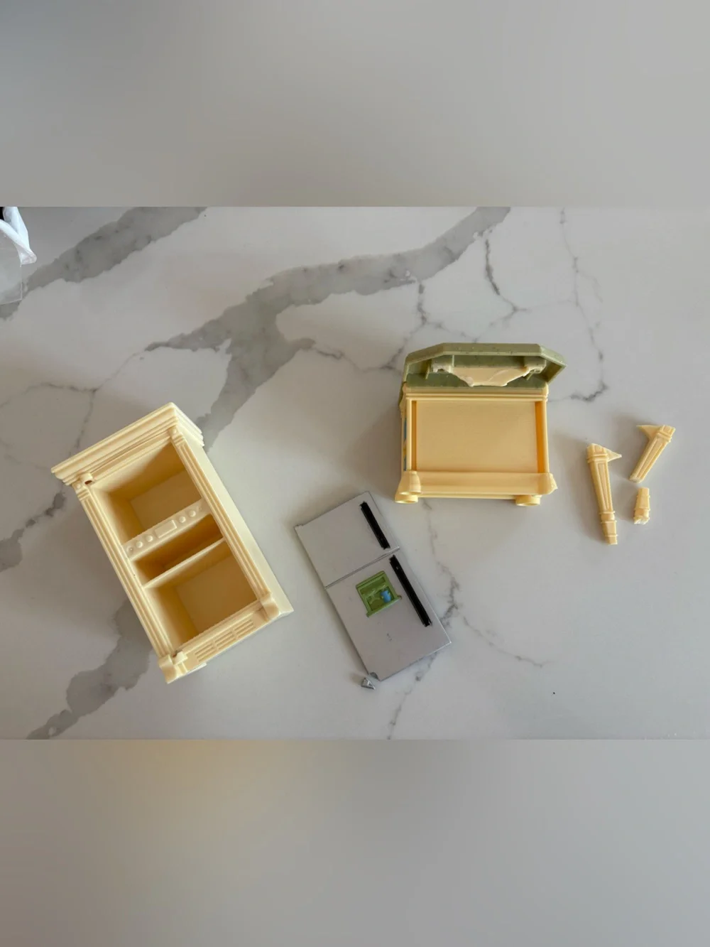 2008 Fisher Price Loving Family Kitchen Fridge Island Dollhouse Parts Repair